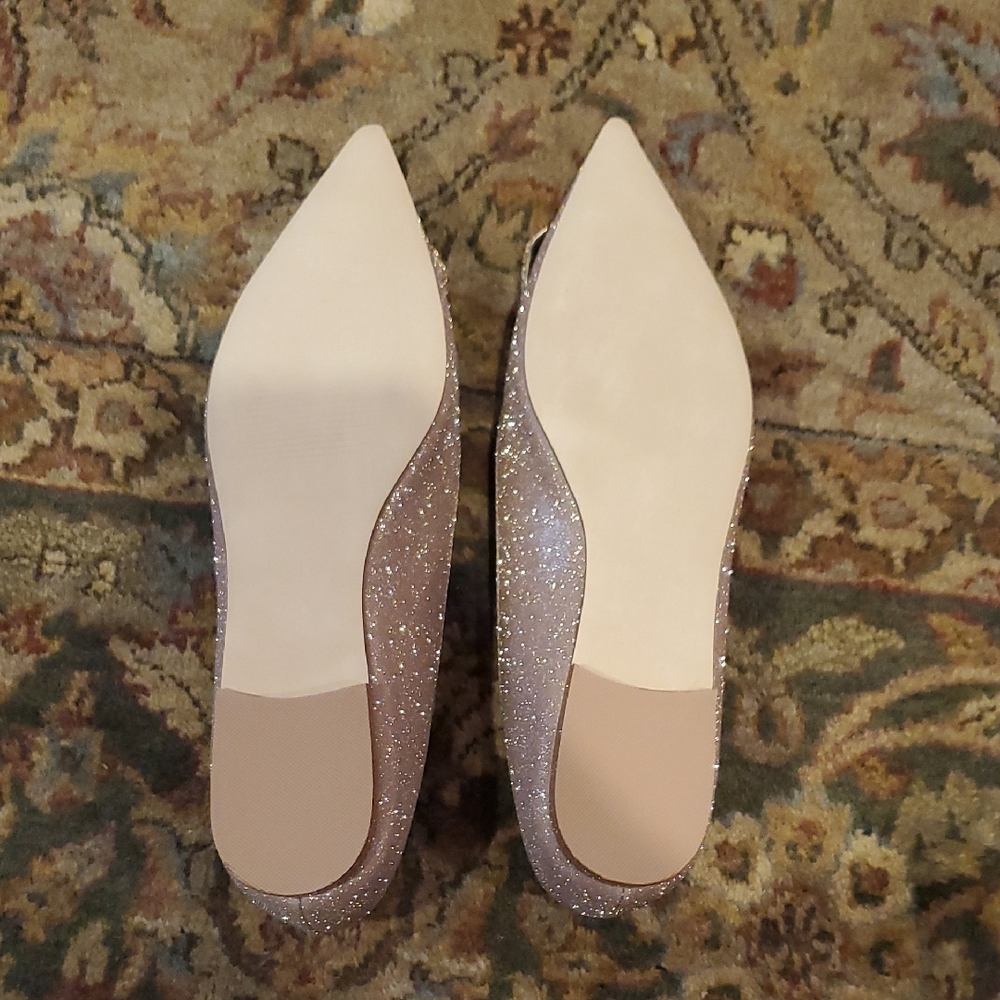 Steve Madden Gold Flats Classic Slip-On Loafers, Size 8.5 - Picture 2 of 2